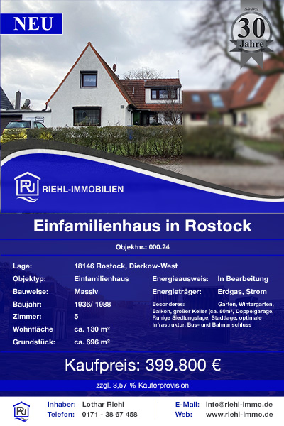 Haus kaufen in Rostock Dierkow